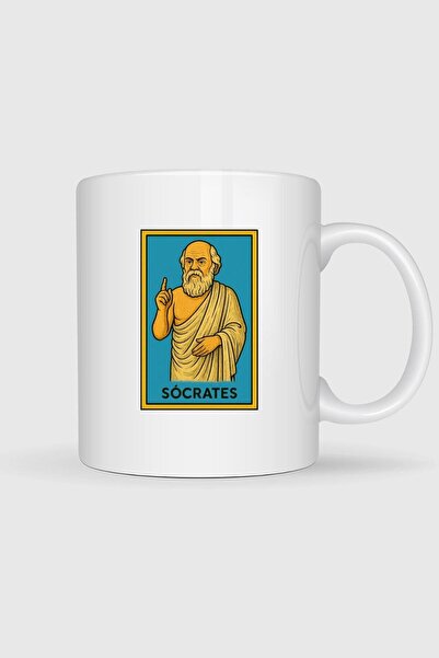 Bahriyeli Collection Socrates Philosopher Designed Mug Cup