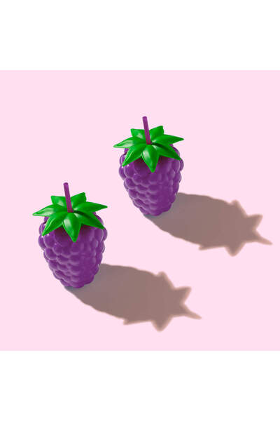 MUF HOME Blackberry Design Water Bottle with Straw Fun Blackberry Look Water Bottle 800 Ml-Bpa Free 1 Piece