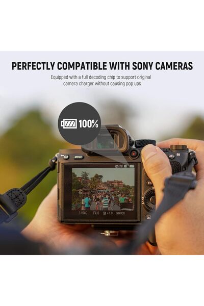 NEEWER 2400mAh NP-FZ100 Replacement Battery with USB-C for Sony FX3/FX30/ZV-E1/A7/A9