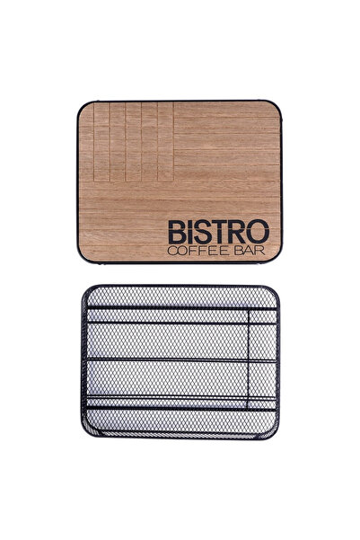 Other Coffee capsule organizer, metal, black, BISTRO, 30.5x24x6.5 cm