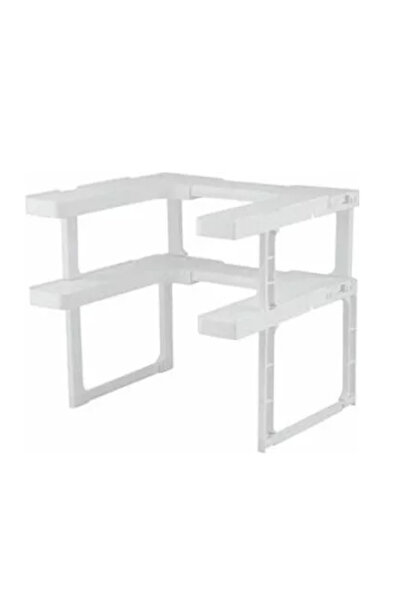 BASHAR Raft condimente reglabil si telescopic organizator dulap condimente alb