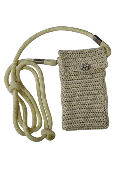 My Strape Phone Bag Ecru (Hand Made) Hand Made