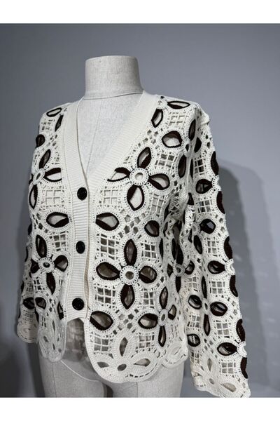 SÜZENE BUTİK TIĞ İŞİ SÜZENE 2 RENKLİ HIRKA