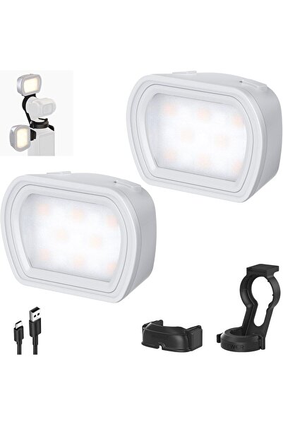 NEEWER Basics 2-Pack Magnetic Auxiliary LED Light for DJI OSMO Pocket 3 (Model M21)