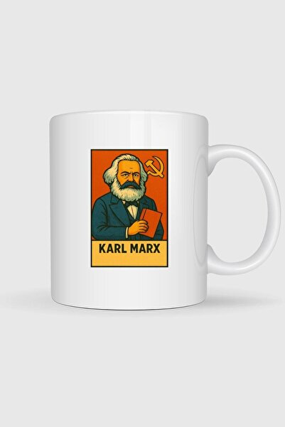 Bahriyeli Collection Karl Marx Socialism Design Mug Cup