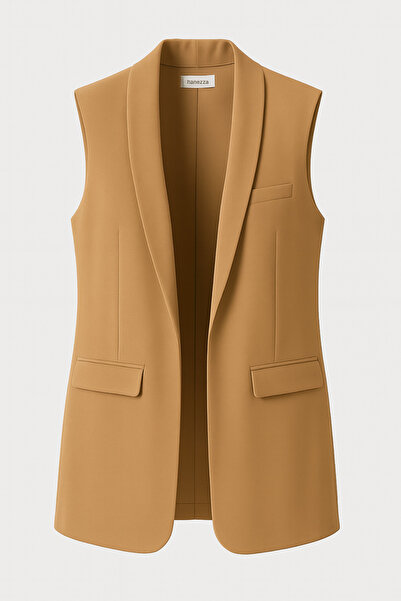 Hanezza Stylish Women's Atlas Blazer Vest - 4 Seasons Office and Casual Combinations