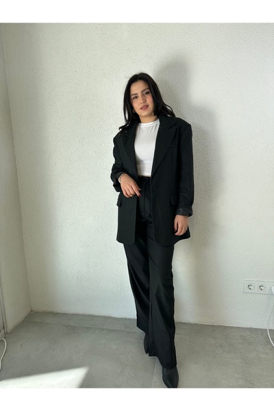 LYCIA Palazzo Pantolon Oversize Ceket Takım