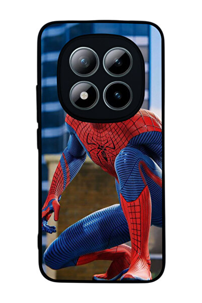 Aksel Kılıf متوافق مع هاتف Xiaomi Redmi Note 15 Pro Plus مطبوع ، أسود غير لام...