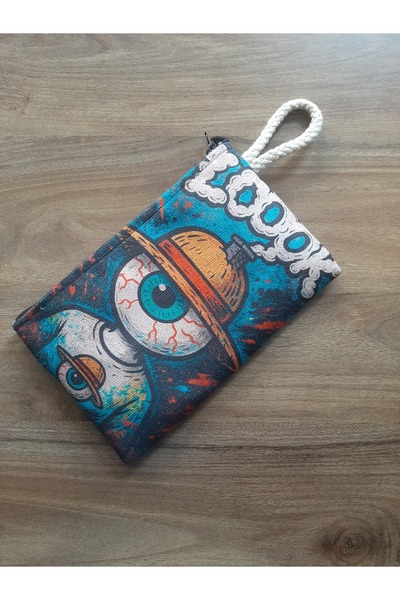 OWLBAG COMPANY OWL BAG изглежда като еднооко същество с шапка Портмоне с моти...