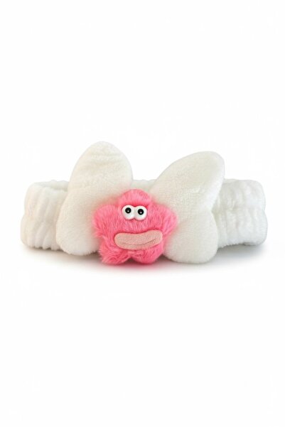 TAKIŞTIR White Color Monster Figured Plush Hair Band