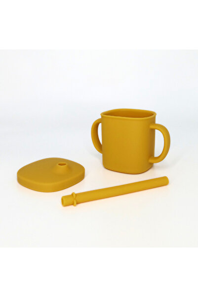 Coccorito Cana cu pai si capac din silicon, Coccorito, Yellow