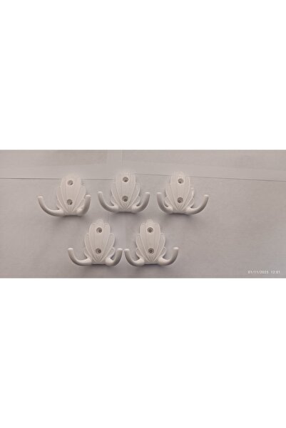 Arion 5 AD. SERT POLİMER BEYAZ Portmanto Askı Dolap Askısı Mobilya Dolap