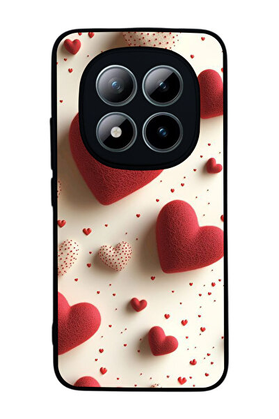 Aksel Kılıf متوافق مع هاتف Xiaomi Redmi Note 15 Pro Plus مطبوع ، أسود غير لام...