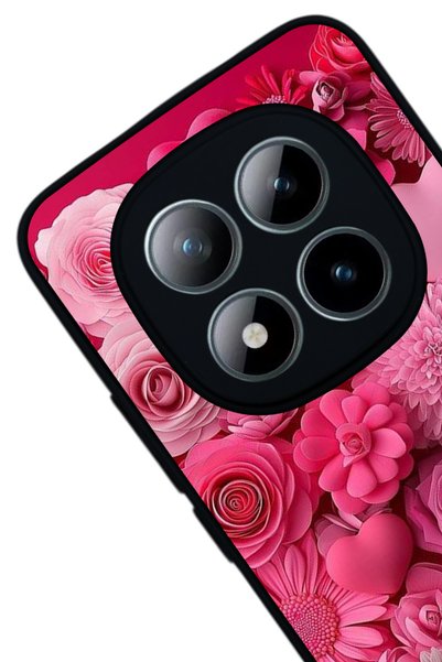Aksel Kılıf Redmi Note 15 Pro 4g Compatible Printed , Matte Black, Soft Silicone, Protective, Shock Absorbing Cover, Case