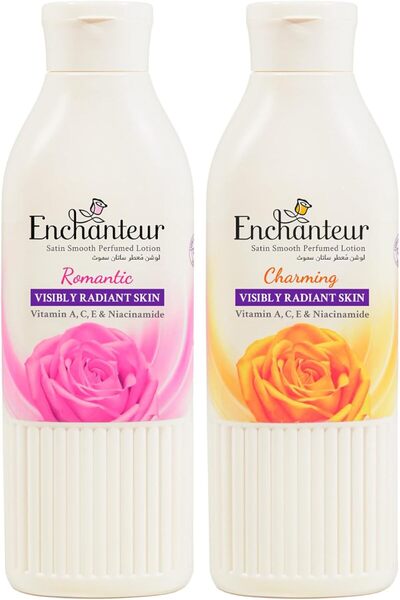 ENCHANTEUR Lotion (2 X 250 ml) Romantic Twin Pack - Moisturizing Body Lotion