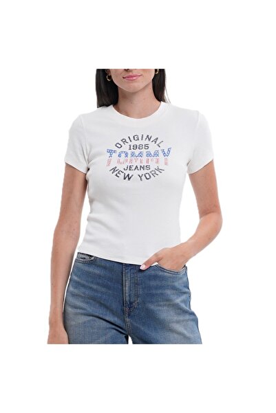Tommy Hilfiger Tricou TJW SLIM SH TOMMY NY RIB TEE Femei