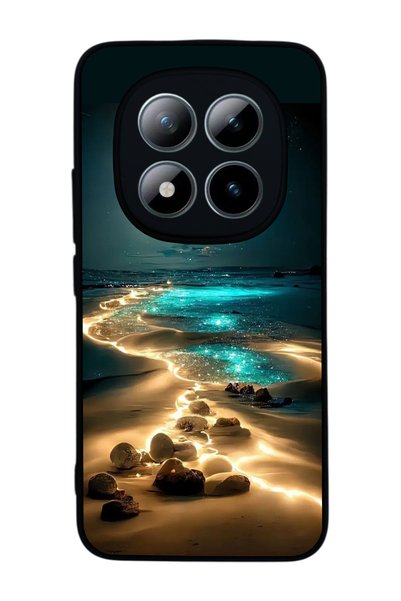 Aksel Kılıf هاتف Redmi Note 15 Pro 4G متوافق مع مطبوع، أسود مطفي، سيليكون ناع...