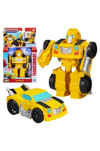 TOYFEST Transformers Bumblebee 2 in 1 Robot Car Transforming Figure Hasbro F4629 - 15 cm