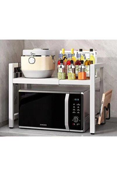 OEM Extendable kitchen shelf, height adjustable shelf, WHITE