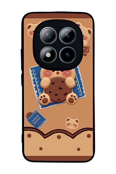 Aksel Kılıf متوافق مع هاتف Xiaomi Redmi Note 15 Pro Plus مطبوع ، أسود غير لام...