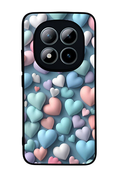 Aksel Kılıf هاتف Redmi Note 15 Pro 4G متوافق مع مطبوع، أسود مطفي، سيليكون ناع...