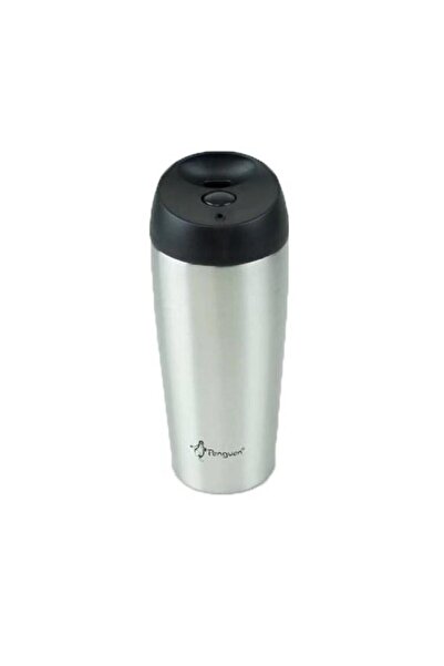 qussine Penguin Coffee Cup Inside-Out Steel Double Wall Thermos Mug 400 ml