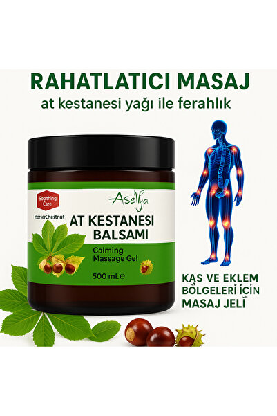 asellya sağlıklı yaşam At Kestanesi Balsamı 500 ml – Kas ve Eklem Bölgeleri İ...