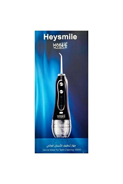 Oral-B Heysmile Water Flosser and Tongue Cleaner Mic Over 22, Black / 300 ml