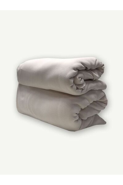 Yiğit Kumaş Thin K Ribbed Knit Flexible Fabric Set, Length 10 - 12 Meters 2 Pieces