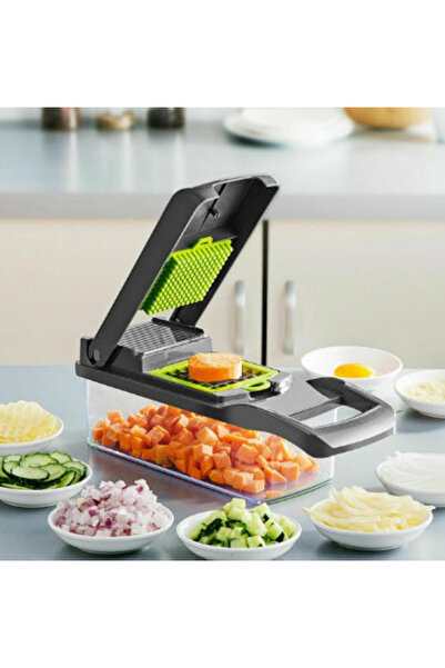 BASE Multifunctional Veggie Slicer 16 accessories included stainless steel blades