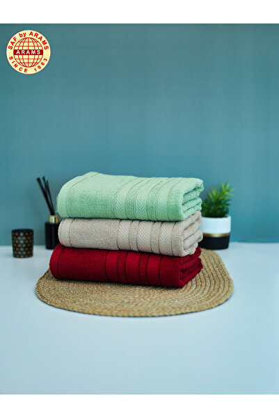 Saf By Arams Jumbo Bath Sheet (3 Pack, 90x180 cm),450 GSM 100% Cotton Highly Absorbent and Soft Towel.