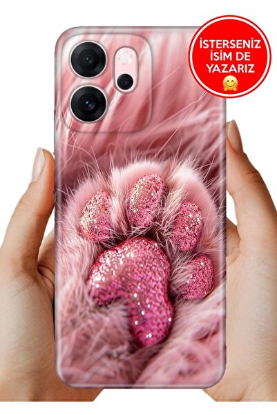 OPPO Reno 14F 5G Kılıf Rubber Esnek Silikon Tam Koruma SüslüPaticik