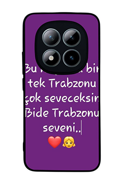 Aksel Kılıf متوافق مع هاتف Xiaomi Redmi Note 15 Pro Plus مطبوع ، أسود غير لام...