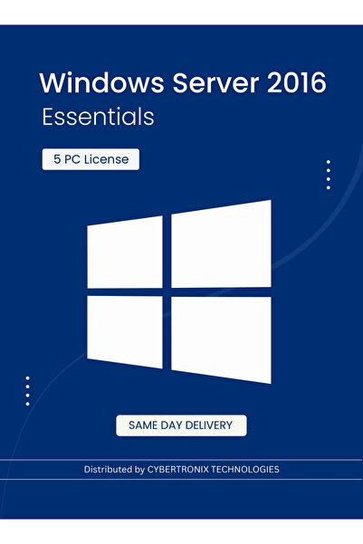 MICROSOFT Windows Server 2016 Essentials | 5 PC License | Digital License | SAME DAY DELIVERY