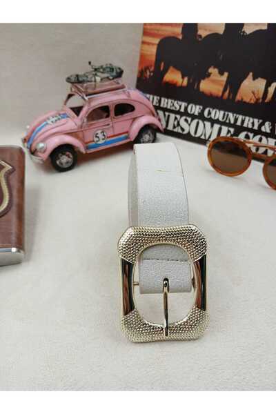 ARLIVA Embroidered Gold Buckle 3cm Trouser Belt, Dress Belt, Coat Belt, Shirt...