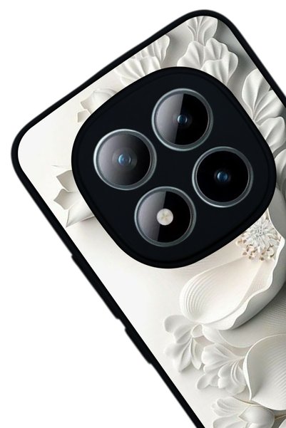 Aksel Kılıf Redmi Note 15 Pro 4g Compatible Printed , Matte Black, Soft Silicone, Protective, Shock Absorbing Cover, Case