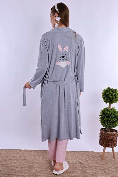 ByLohusa Effortt Pink Dressing Gown Maternity Pajama Set