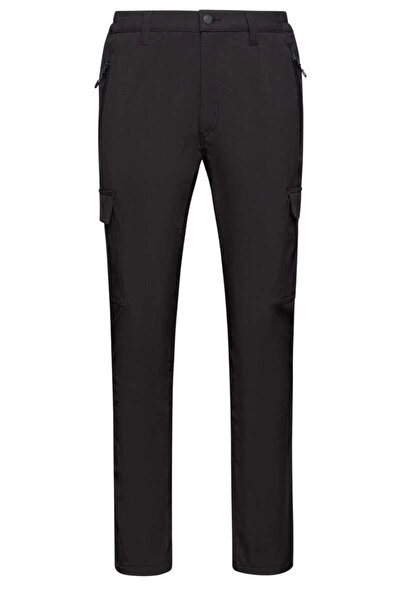2AS Barunas Erkek İnce Softshell Kargo Pantolon Siyah