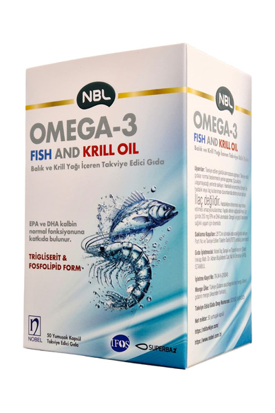 NBL Omega 3 Fish and Krill Oil 50 Capsules (Fish and Krill Oil)