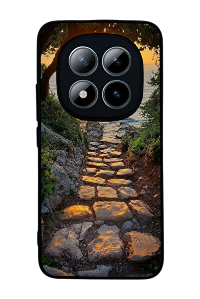 Aksel Kılıf Xiaomi Redmi Note 15 Pro Compatible Printed , Matte Black, Soft S...