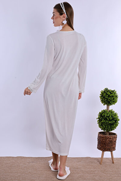 ByLohusa Effortt Ecru Pregnant Postpartum Nightgown