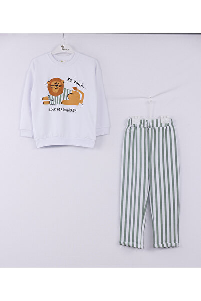 ROBA Băiat, bumbac 2 fire, detaliu imprimat, partea de jos este superioară, t...