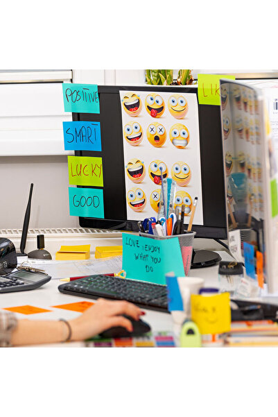 Çılgıntrend Electrostatic Adhesive Smart Note Paper 7X10 cm – 50 Sheets Practical Office Notepad