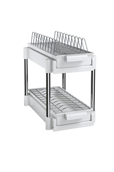 OEM Dish drainer with 2 levels, sliding and water draining system