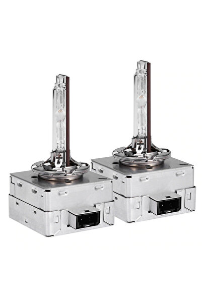 Ruan Set of 2 Xenon D1R White car bulbs for headlights, metal bracket, 35W 6000K