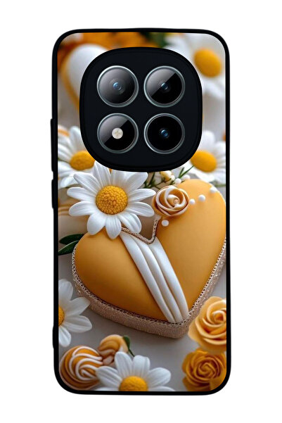 Aksel Kılıf متوافق مع هاتف Xiaomi Redmi Note 15 Pro مطبوع ، أسود غير لامع، سي...