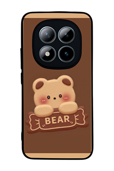 Aksel Kılıf متوافق مع هاتف Xiaomi Redmi Note 15 Pro مطبوع ، أسود غير لامع، سي...