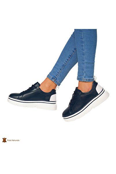 ANGEL BLUE WOMEN'S SHOES IN GENUINE LEATHER CRL0054 Multicolor