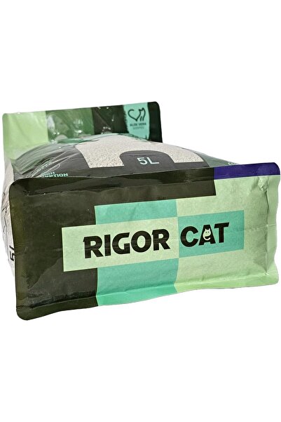 RIGOR CAT Cat Litter 5L – Aloe Vera Scent, Fast Clumping, Dust-Free, Long-Lasting Odor Control for All Cats