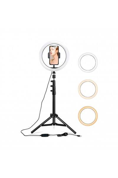 SP ISNUP Professional 18-Inch LED Ring Light with Flexible Phone Holder and Remote Control for Perfect